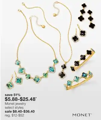 JC Penney Monet Jewelry offer