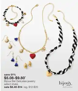 JC Penney Bijoux Bar Delicates jewelry offer