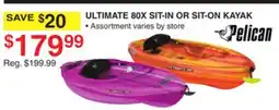 Dunham's Sports PELICAN ULTIMATE 80X SIT-IN OR SIT-ON KAYAK offer