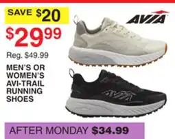 Dunham's Sports MEN'S OR WOMEN'S AVI-TRAIL RUNNING SHOES offer