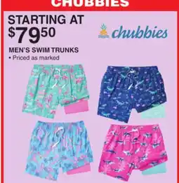 Dunham's Sports CHUBBIES MEN'S SWIM TRUNKS offer