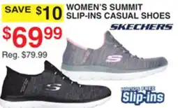 Dunham's Sports SKECHERS WOMEN'S SUMMIT SLIP-INS CASUAL SHOES offer