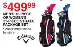 Dunham's Sports CALLAWAY MEN'S 12-PIECE OR WOMEN'S 11-PIECE STRATA PACKAGE SET offer