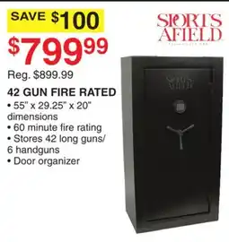 Dunham's Sports SPORTS AFIELD 42 GUN FIRE RATED offer