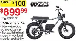 Dunham's Sports GOTRAX RANGER E-BIKE offer