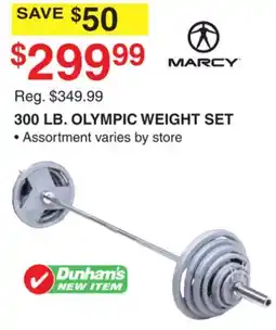 Dunham's Sports MARCY 300 LB. OLYMPIC WEIGHT SET offer