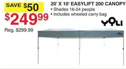Dunham's Sports YOLI 20' X 10' EASYLIFT 200 CANOPY offer