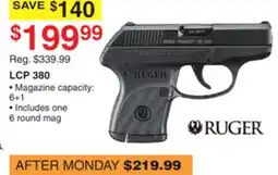 Dunham's Sports RUGER LCP 380 offer