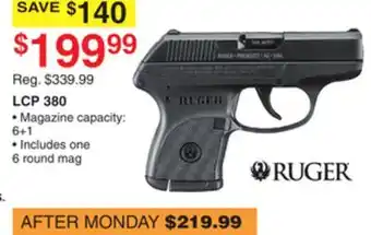 Dunham's Sports RUGER LCP 380 offer