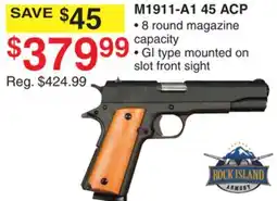 Dunham's Sports ROCK ISLAND ARMORY M1911-A1 45 ACP offer