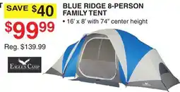 Dunham's Sports EAGLES CAMP BLUE RIDGE 8-PERSON FAMILY TENT offer