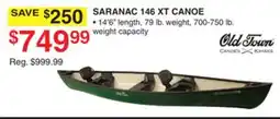 Dunham's Sports OLD TOWN SARANAC 146 XT CANOE offer