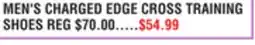 Dunham's Sports MEN'S CHARGED EDGE CROSS TRAINING SHOES offer