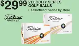 Dunham's Sports TITLEIST VELOCITY SERIES GOLF BALLS offer