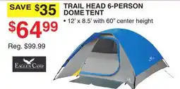 Dunham's Sports EAGLES CAMP TRAIL HEAD 6-PERSON DOME TENT offer