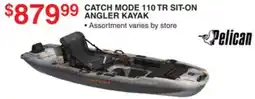 Dunham's Sports PELICAN CATCH MODE 110 TR SIT-ON ANGLER KAYAK offer