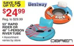 Dunham's Sports BEST WAY 53 RAPID RIDER OR 48 1-PERSON RIVER TUBE offer