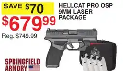 Dunham's Sports SPRINGFIELD ARMORY HELLCAT PRO OSP 9MM LASER PACKAGE offer