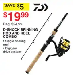Dunham's Sports D-SHOCK SPINNING ROD AND REEL COMBO offer