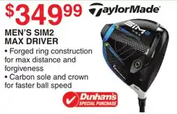 Dunham's Sports TAYLORMADE MEN'S SIM2 MAX DRIVER offer