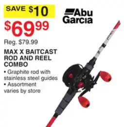 Dunham's Sports ABU GARCIA MAX X BAITCAST ROD AND REEL COMBO offer
