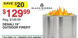 Dunham's Sports BLACK SIERRA DENALI 19 OUTDOOR FIREPIT offer