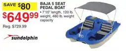 Dunham's Sports SUNDOLPHIN BAJA 5 SEAT PEDAL BOAT offer