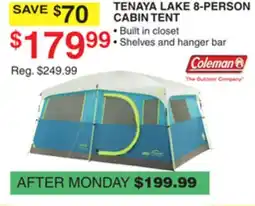 Dunham's Sports COLEMAN TENAYA LAKE 8-PERSON CABIN TENT offer