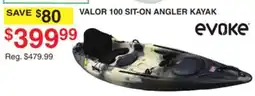 Dunham's Sports EVOKE VALOR 100 SIT-ON ANGLER KAYAK offer