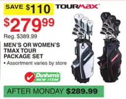 Dunham's Sports TOURMAX MEN'S OR WOMEN'S TMAX TOUR PACKAGE SET offer