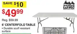 Dunham's Sports WORLD FAMOUS SPORTS 6' CENTERFOLD TABLE offer