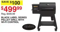 Dunham's Sports LOUISIANA BLACK LABEL SERIES PELLET GRILL WITH WI-FI CONTROL offer