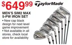 Dunham's Sports TAYLOR MADE MEN'S SIM2 MAX 5-PW IRON SET offer