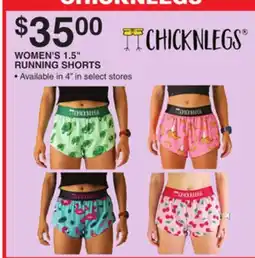 Dunham's Sports CHICKNLEGS WOMEN'S 1.5 RUNNING SHORTS offer