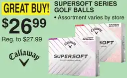 Dunham's Sports CALLAWAY SUPERSOFT SERIES GOLF BALLS offer
