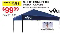 Dunham's Sports YOLI 10' X 10' EASYLIFT 100 INSTANT CANOPY offer