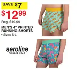 Dunham's Sports AEROLINE MEN'S 4 PRINTED RUNNING SHORTS offer