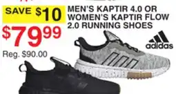 Dunham's Sports ADIDAS MEN'S KAPTIR 4.0 OR WOMEN'S KAPTIR FLOW 2.0 RUNNING SHOES offer