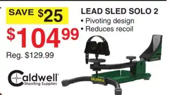 Dunham's Sports CALDWELL LEAD SLED SOLO 2 offer