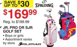 Dunham's Sports SPALDING JR. PRO OR SJR GOLF SET offer