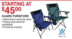 Dunham's Sports KIJARO FURNITURE offer