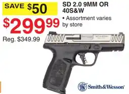 Dunham's Sports SMITH&WESSON SD 2.0 9MM OR 40S&W offer