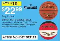 Dunham's Sports SPALDING SUPER FLITE BASKETBALL offer