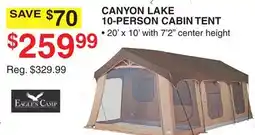 Dunham's Sports EAGLES CAMP CANYON LAKE 10-PERSON CABIN TENT offer