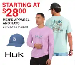 Dunham's Sports HUK MEN'S APPAREL AND HATS offer
