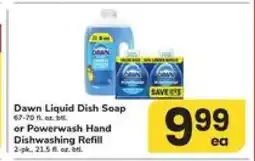 Safeway Dawn Liquid Dish Soap or Powerwash Hand Dishwashing Refill offer