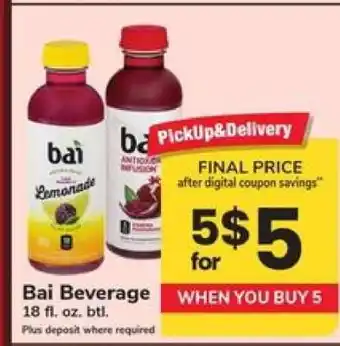 Safeway Bai Beverage offer