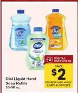 Safeway Dial Liquid Hand Soap Refills offer