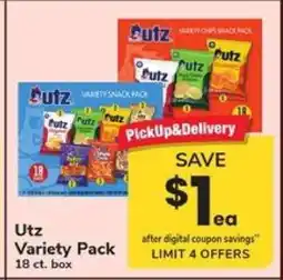 Safeway Utz Variety Pack offer