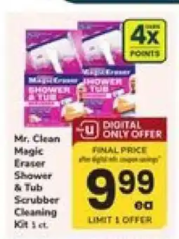 Safeway Mr. Clean Magic Eraser Shower & Tub Scrubber Cleaning Kit offer